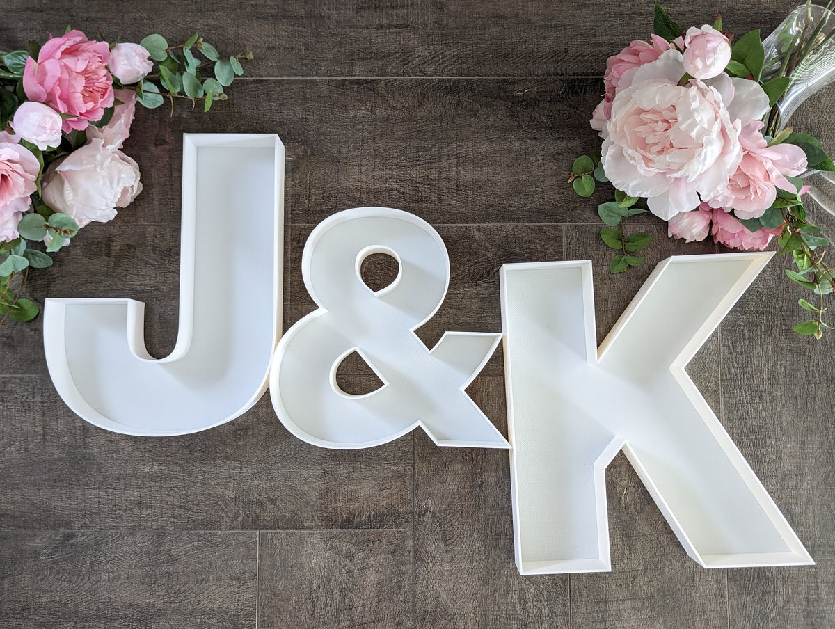 Fillable Letter Numbers Trays or standup | Food Grade Washable Reusable