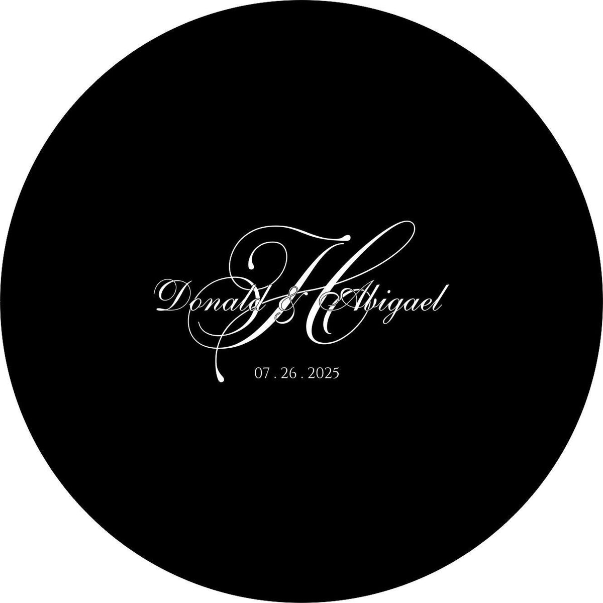 Custom Engraved Glass GOBO – Logo, Monogram Projection, Dichroic Glass