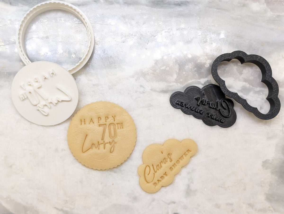 Personalized Cookie stamp cutter any logo design shape