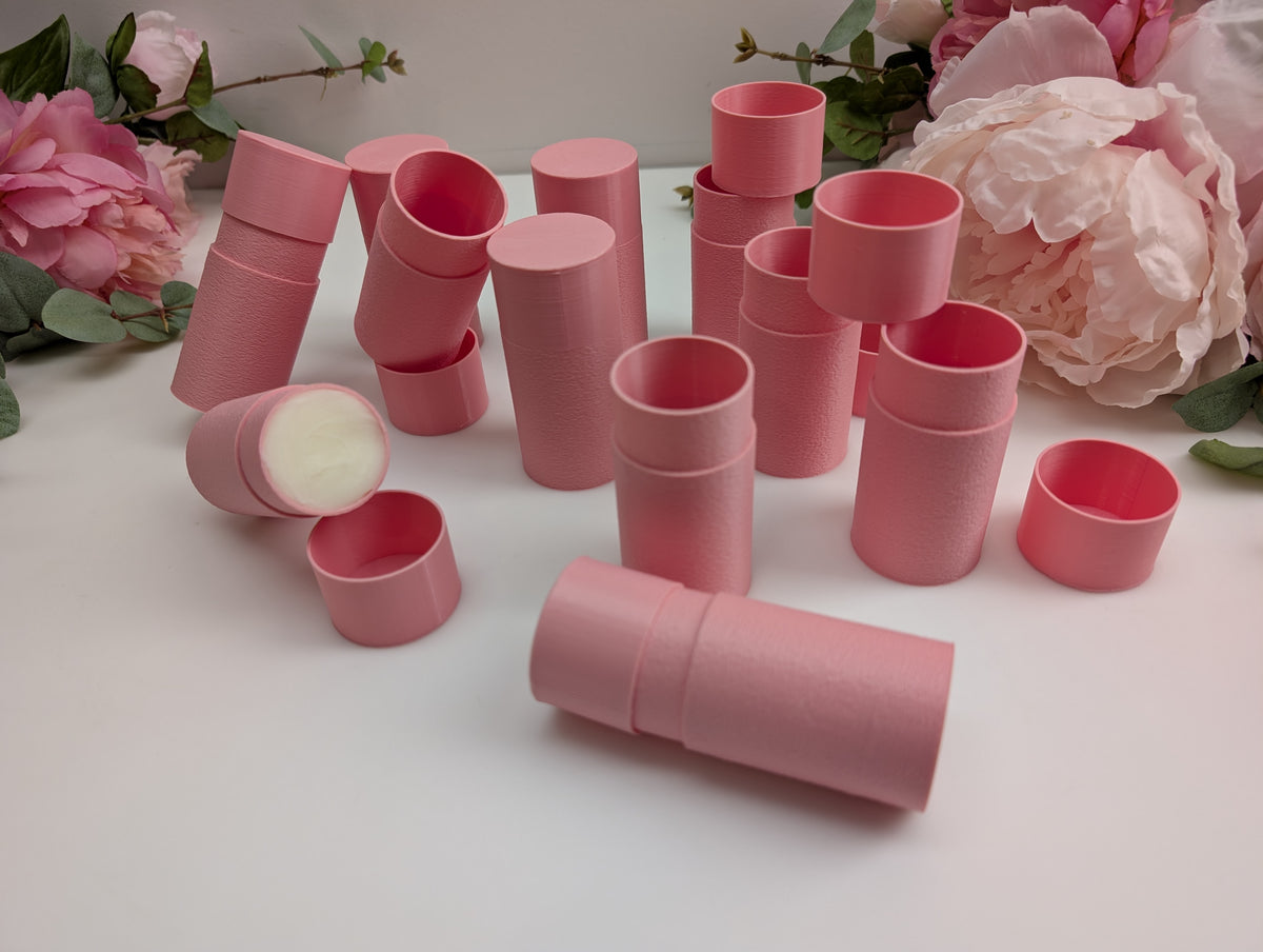 Set of 10 Deodorant push up tubes Food Grade BPA free plastic Washable Reusable