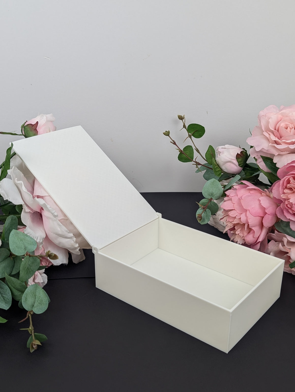 Acrylic Keepsake Box | Personalized Lid with details Baptism First Communion and More