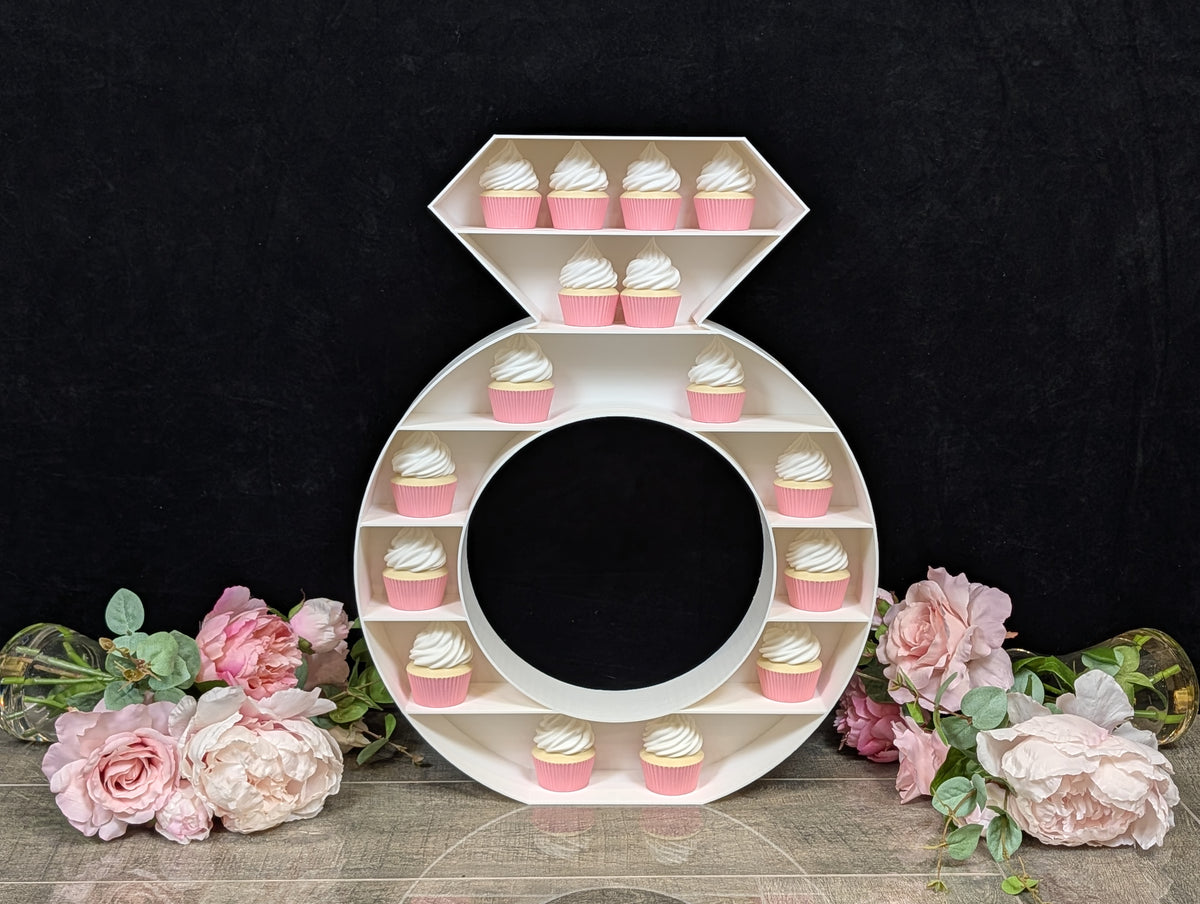 Engagement Ring Cupcake Stand Dessert Table Display