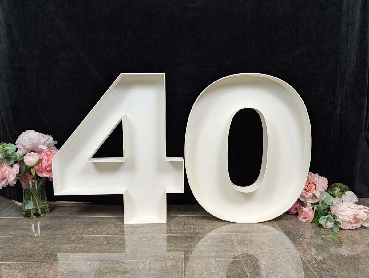Fillable Mosaic Marquee Letter Number - up to 24-Inch high Letter Number LOGO Tray