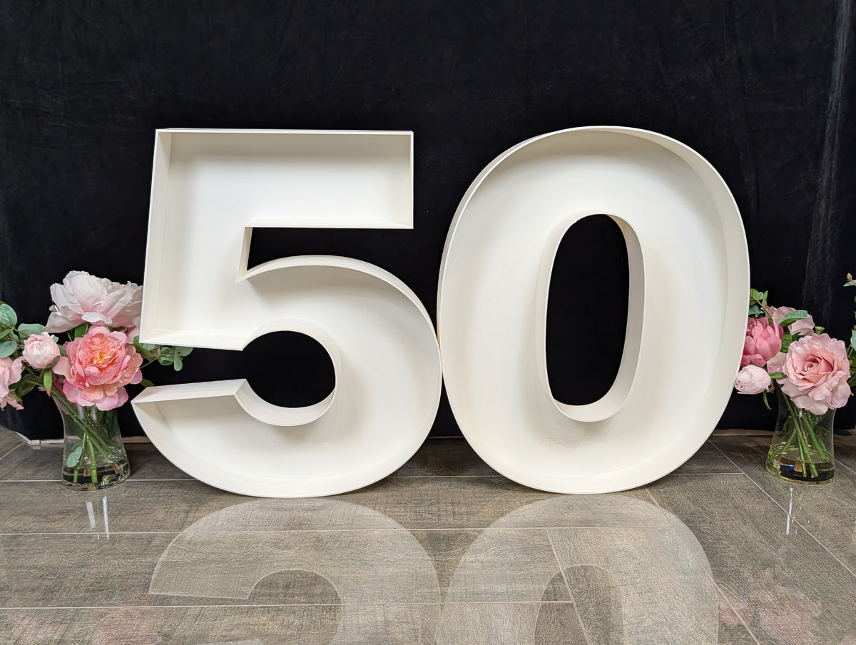 Fillable Mosaic Marquee Letter Number - up to 24-Inch high Letter Number LOGO Tray