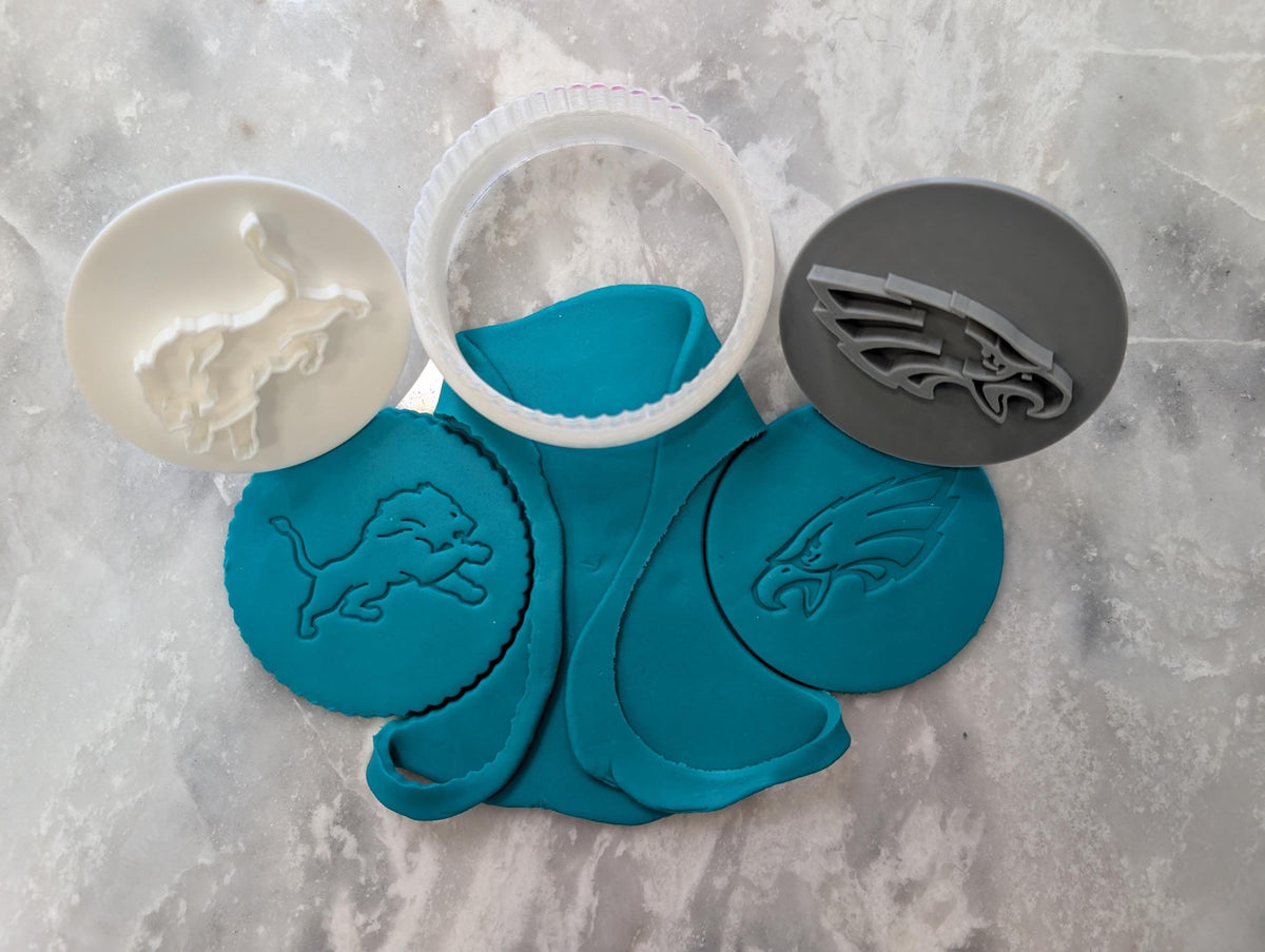 Personalized NFL NHL MLB Cookie stamp cutter any Team logo design shape