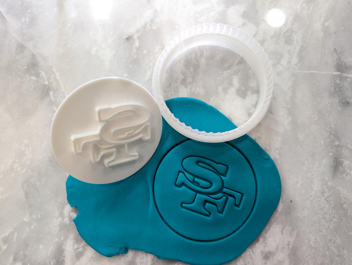 Personalized NFL NHL MLB Cookie stamp cutter any Team logo design shape