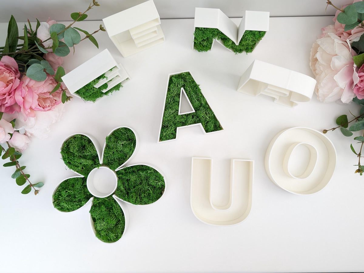 Fillable Letter Numbers Trays or standup |  Food Grade Washable Reusable