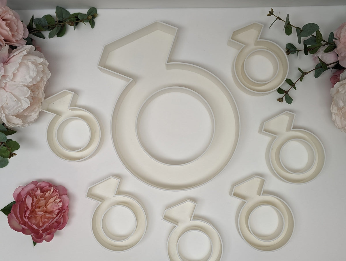 Engagement Ring Charcuterie fillable Tray | Bridal Shower Centerpiece