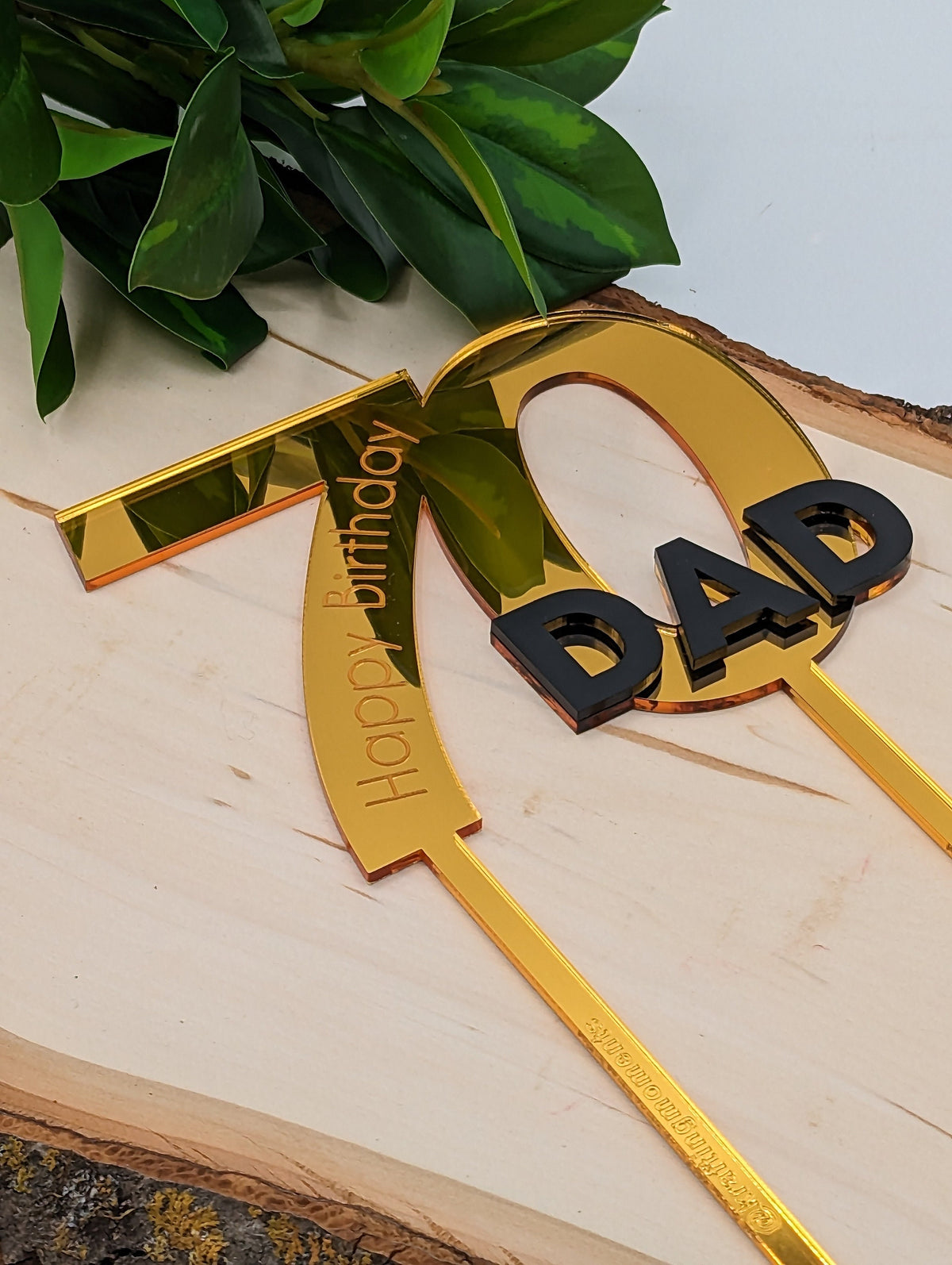 Milestone Acrylic Cake Topper