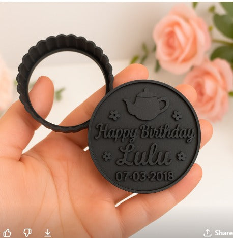 Personalized Cookie stamp cutter any logo design shape