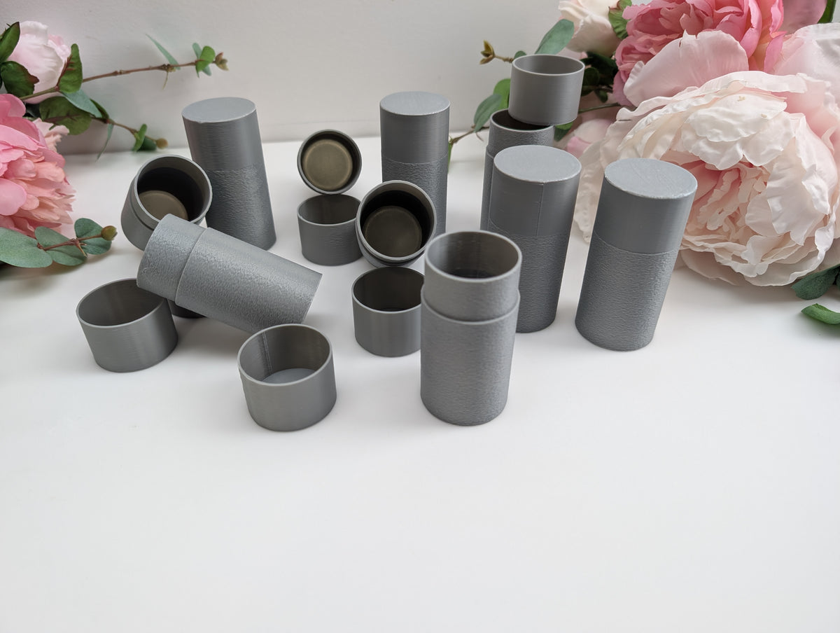 Set of 10 Deodorant push up tubes Food Grade BPA free plastic Washable Reusable