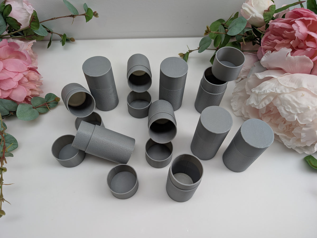 Set of 10 Deodorant push up tubes Food Grade BPA free plastic Washable Reusable