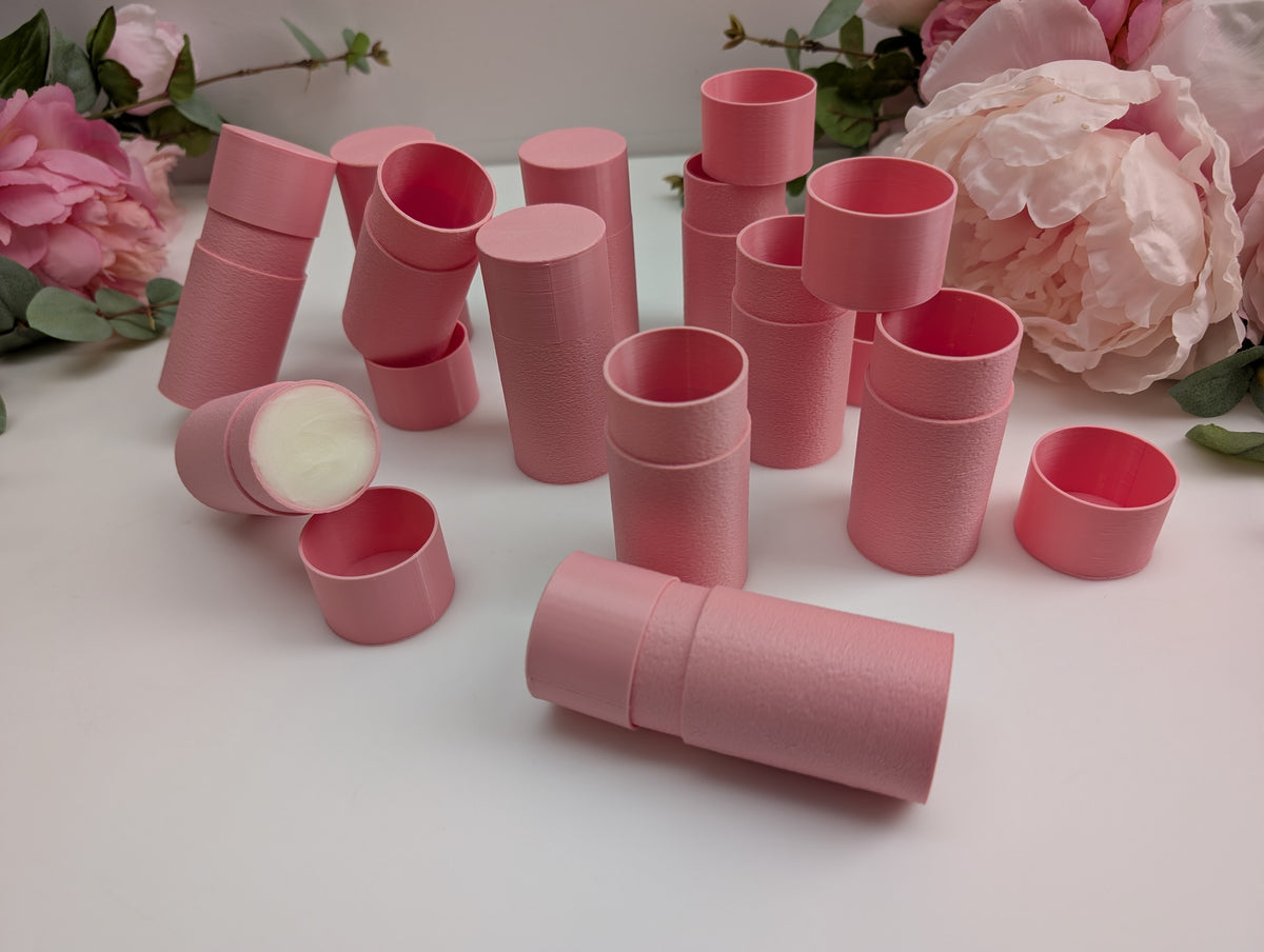 Set of 10 Deodorant push up tubes Food Grade BPA free plastic Washable Reusable
