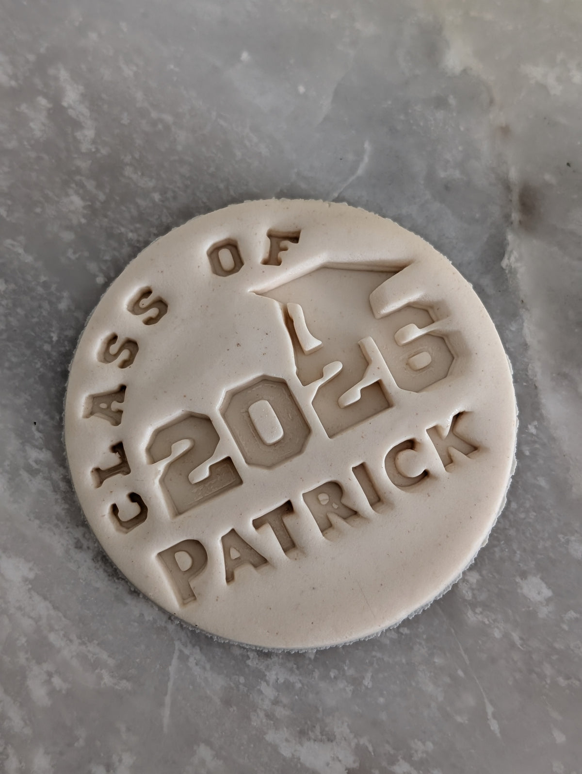 Grad 2026 personalized Cookie Graduation stamp set | cutters included