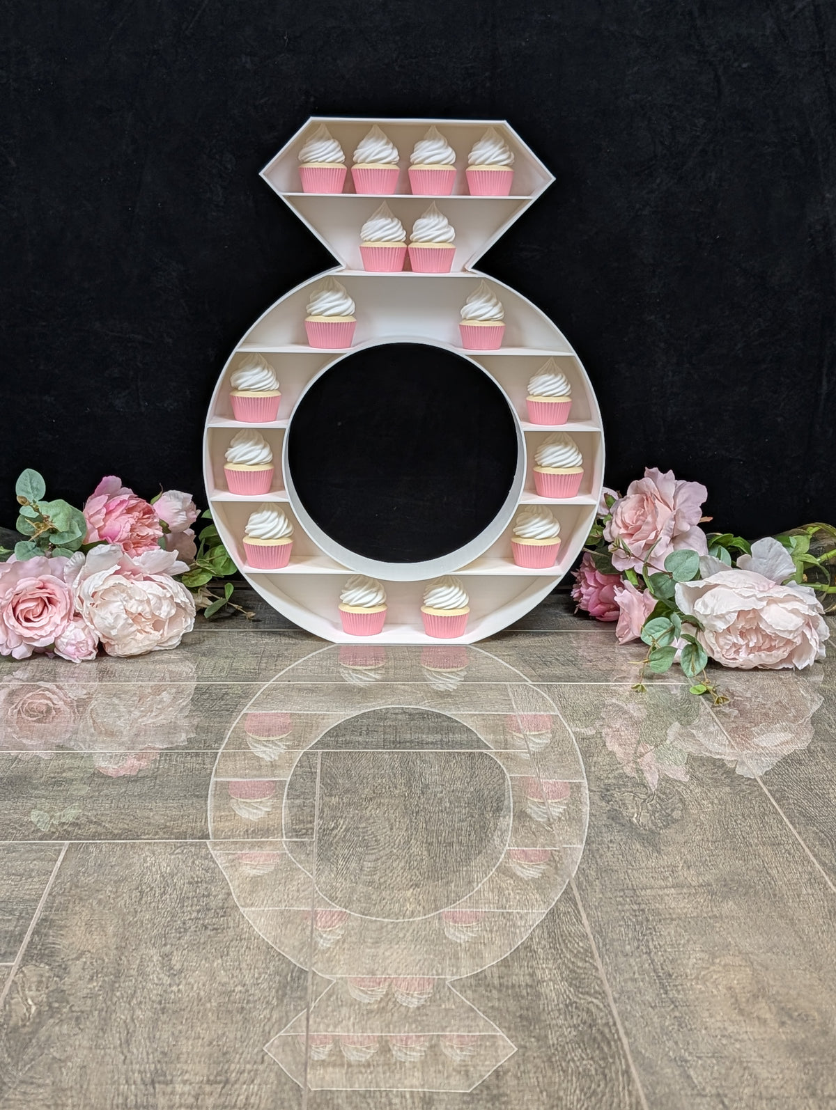 Engagement Ring Cupcake Stand Dessert Table Display