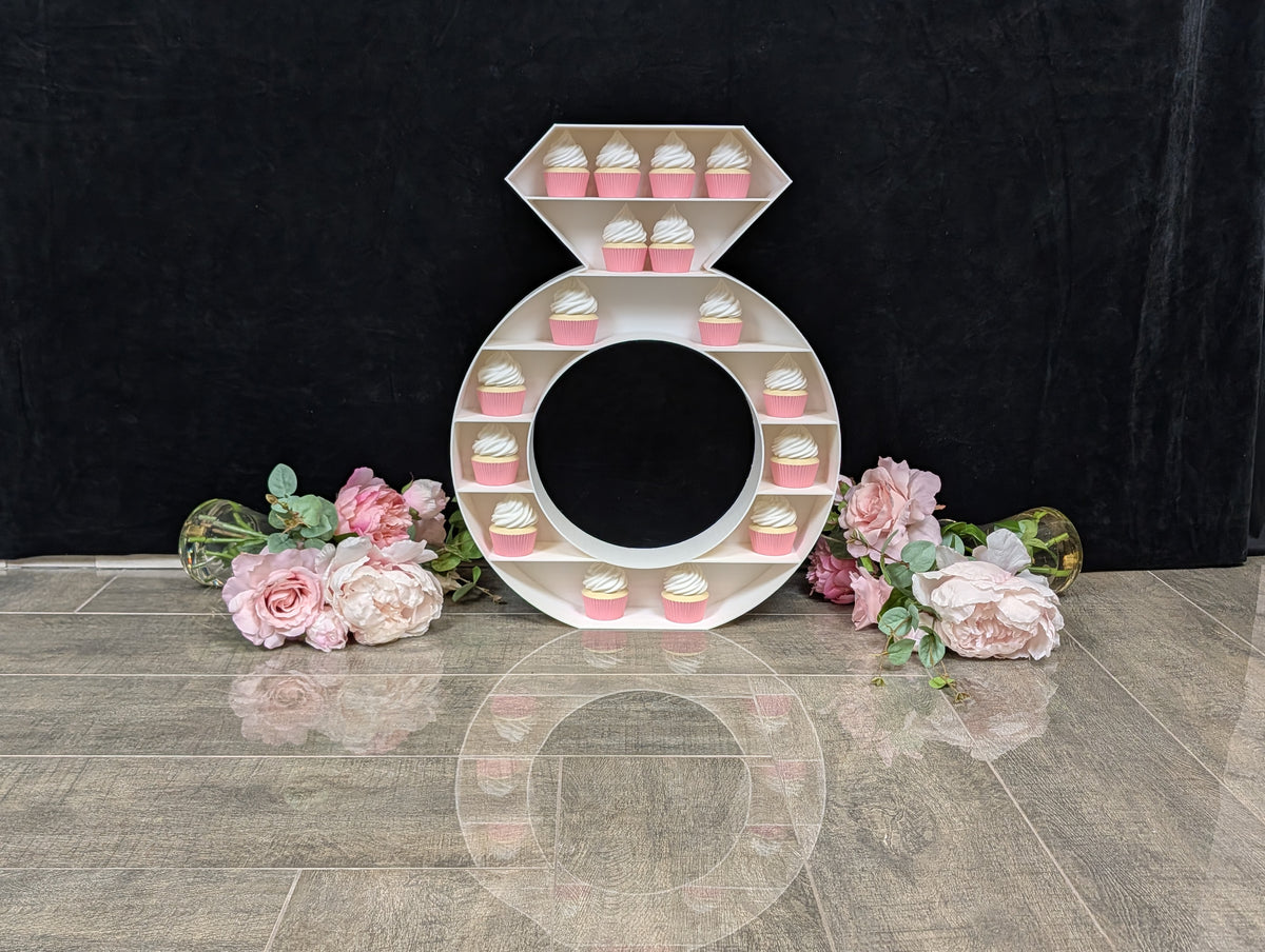 Engagement Ring Cupcake Stand Dessert Table Display