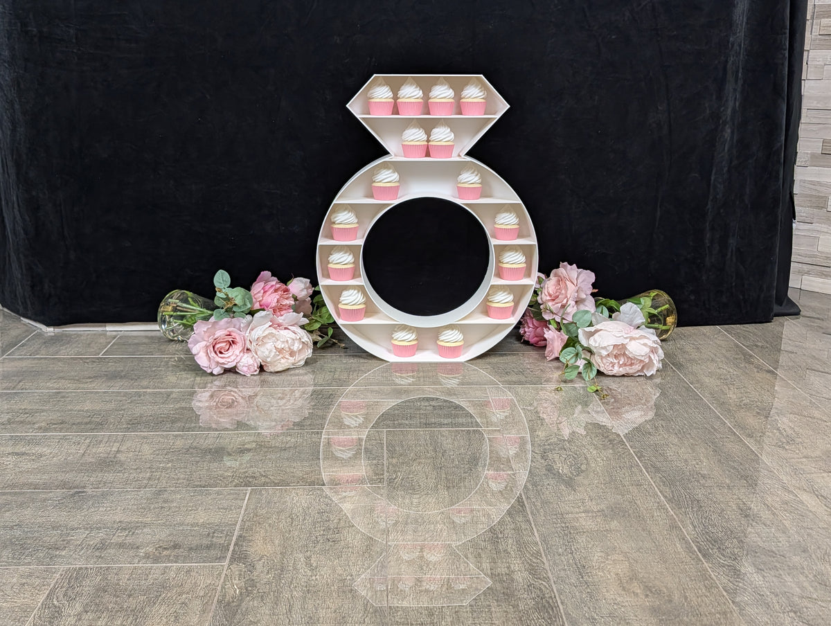 Engagement Ring Cupcake Stand Dessert Table Display