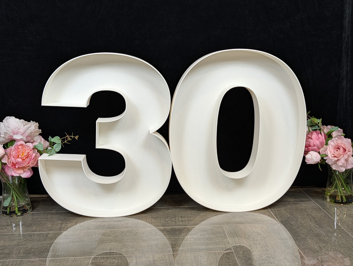 Fillable Mosaic Marquee Letter Number - up to 24-Inch high Letter Number LOGO Tray