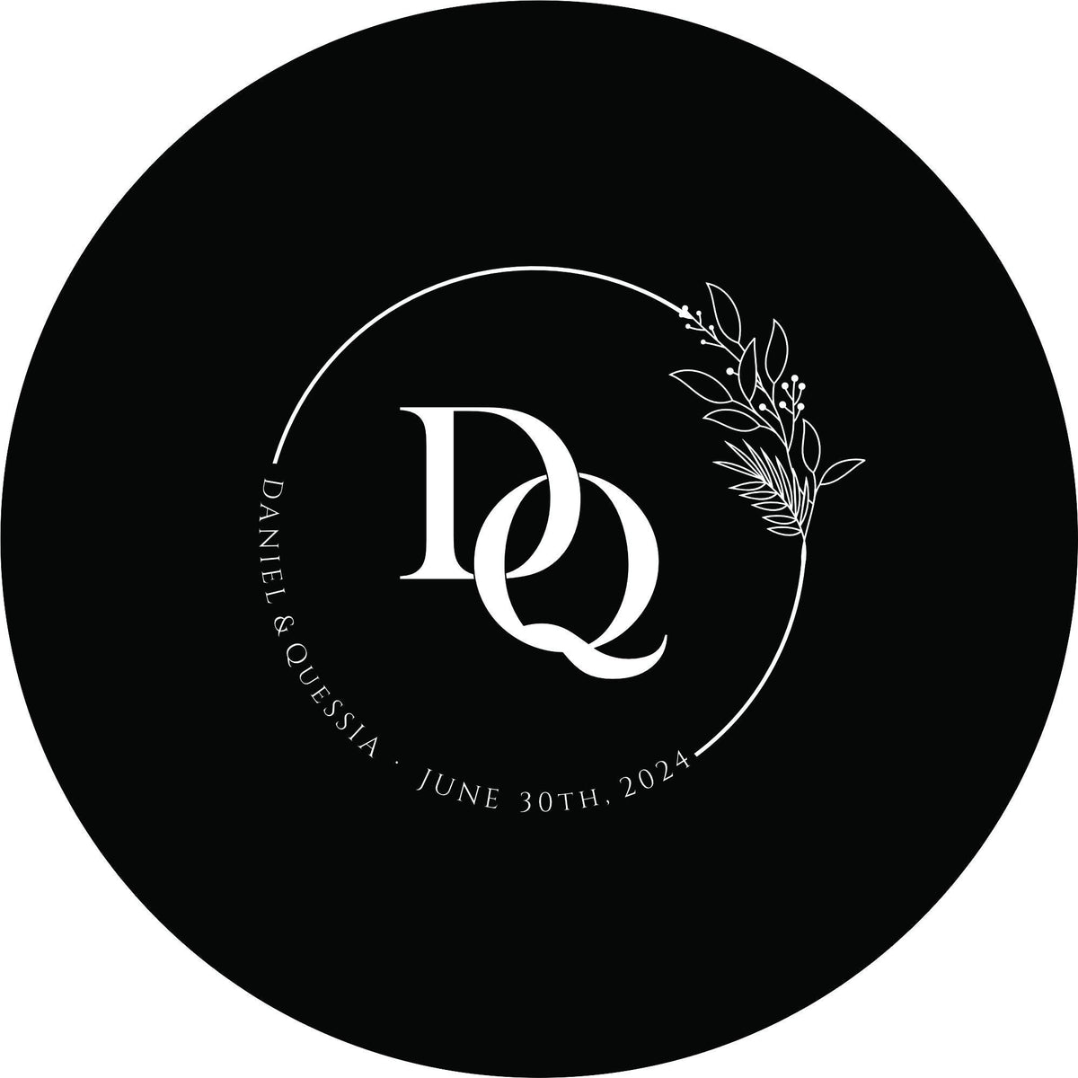 Custom Engraved Glass GOBO – Logo, Monogram Projection, Dichroic Glass