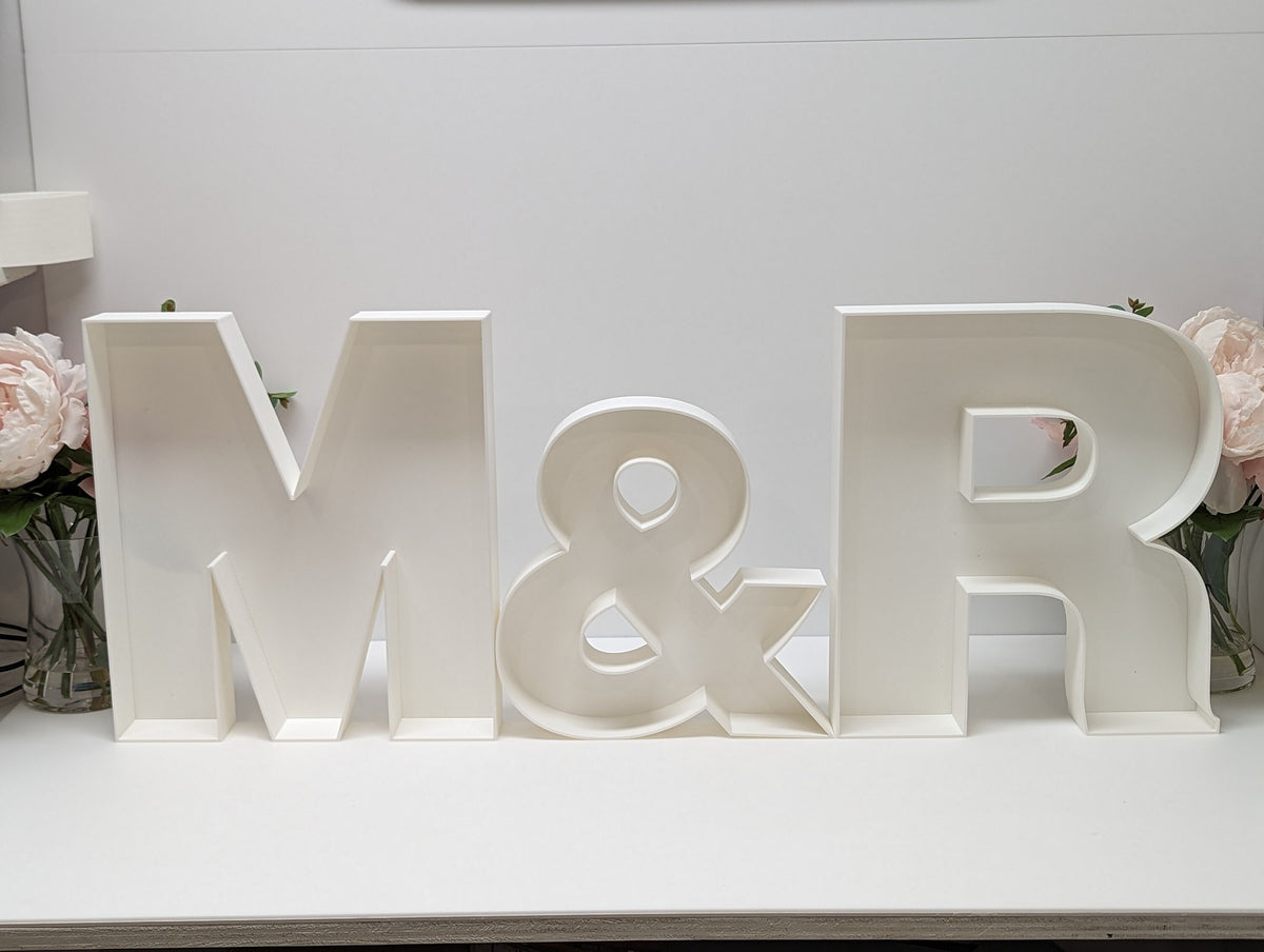 Fillable Letter Numbers Trays or standup |  Food Grade Washable Reusable