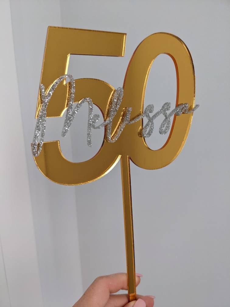 Milestone Acrylic Cake Topper