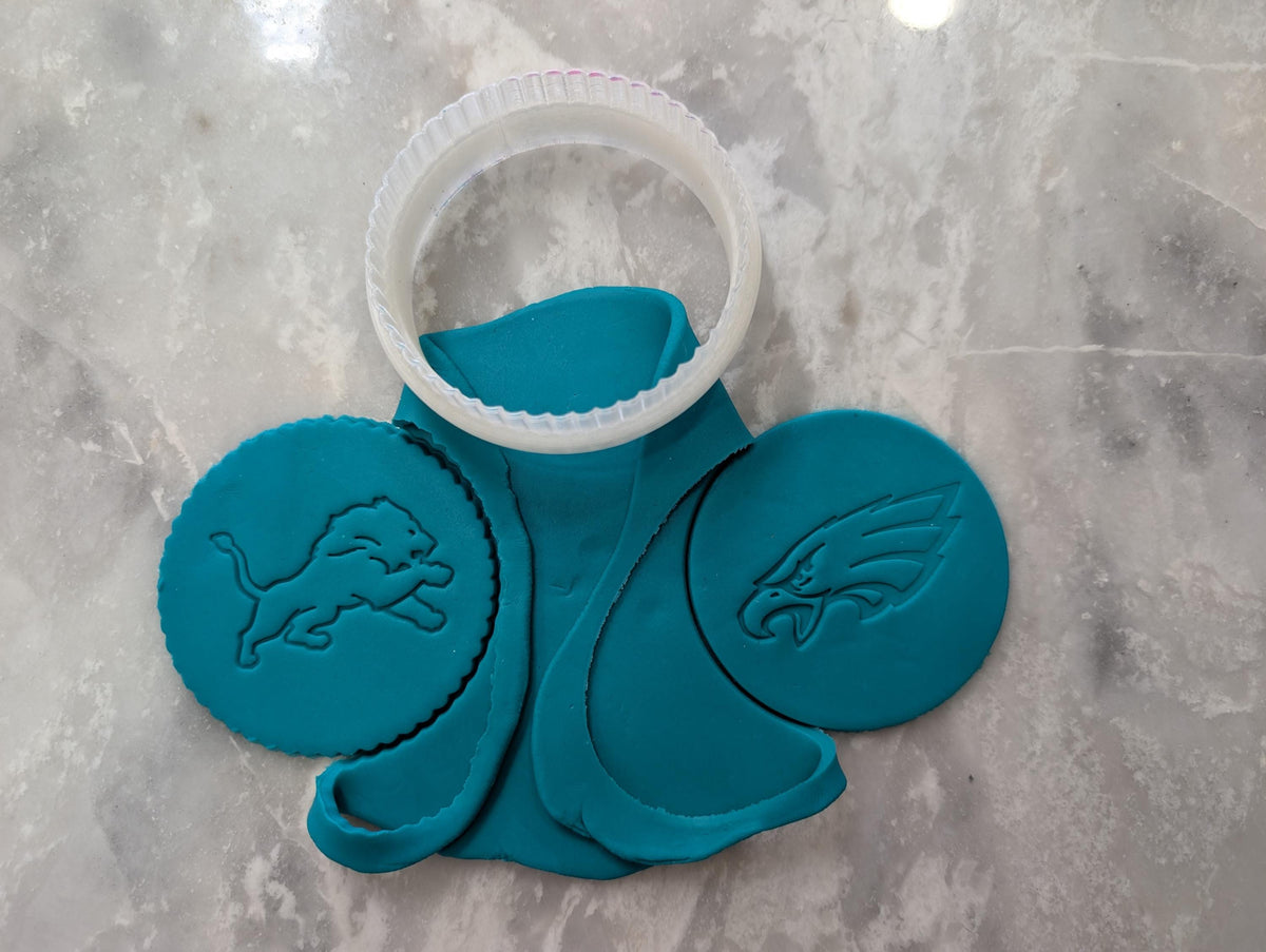 Personalized NFL NHL MLB Cookie stamp cutter any Team logo design shape