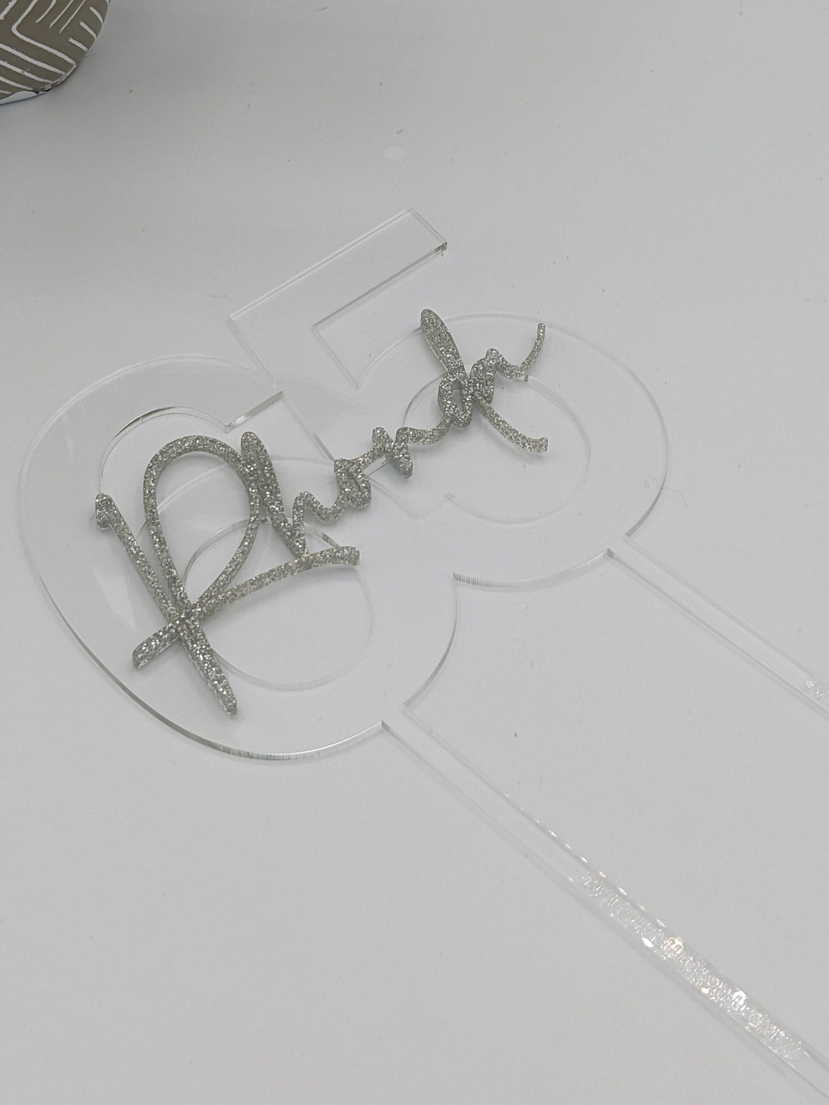 Milestone Acrylic Cake Topper