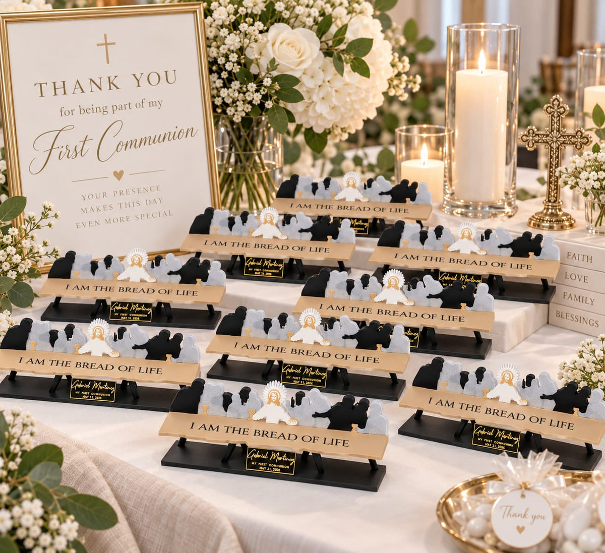 The Last Supper Personalized favor First Communion Gift